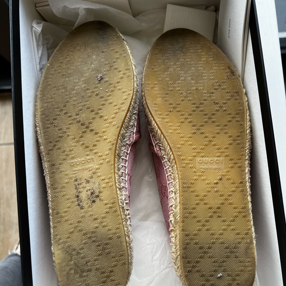GG Canvas & Leather Espadrille comes with/original GUCCI BOX - Picture 3 of 7
